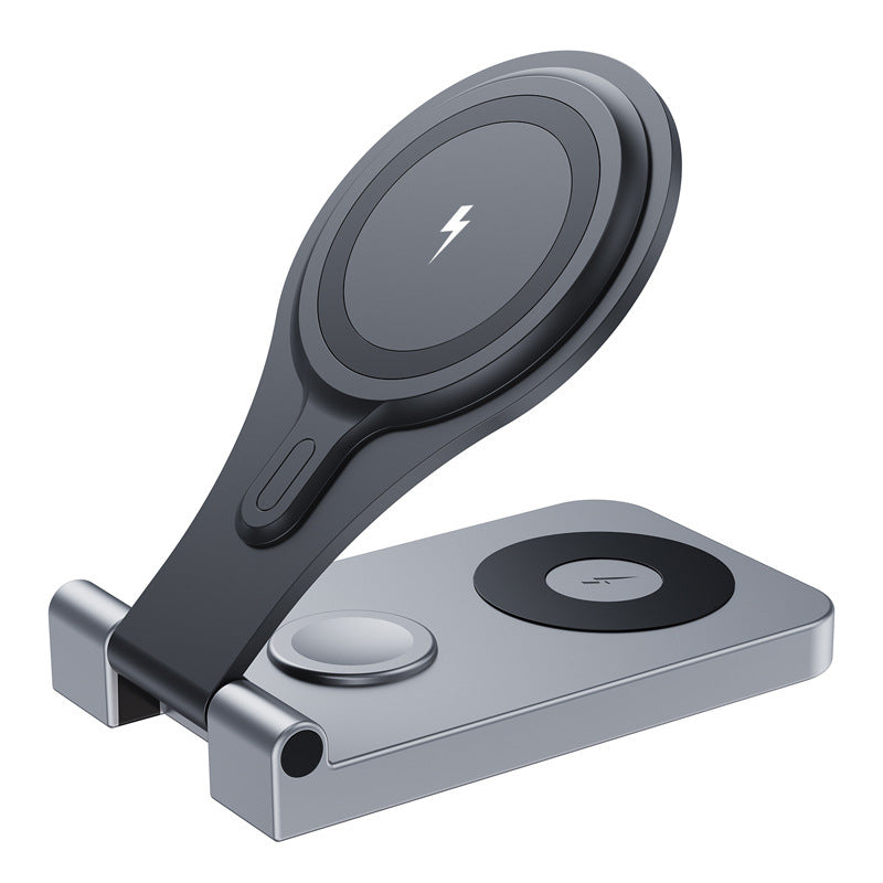 W13 3-in-1 Magnetic Wireless Charger Portable Folding Charging Station for iPhone 12 / 13 / 14 / 15 Series, AirPods, iWatch W13 3-in-1 Magnetic Wireless Charger Portable Folding Charging Station for iPhone 12 / 13 / 14 / 15 Series, AirPods, iWatch